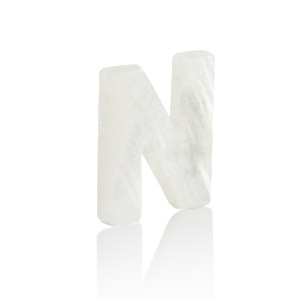 Anh&auml;nger Muschel S&uuml;&szlig;wasserperlmutt Buchstaben N White (Naturliche Farbe Muschel)