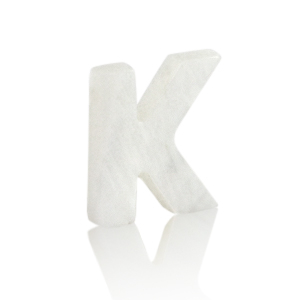 Anh&auml;nger Muschel S&uuml;&szlig;wasserperlmutt Buchstaben K White (Naturliche Farbe Muschel)