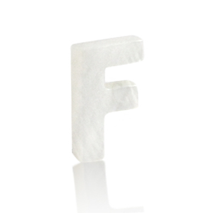 Anh&auml;nger Muschel S&uuml;&szlig;wasserperlmutt Buchstaben F White (Naturliche Farbe Muschel)
