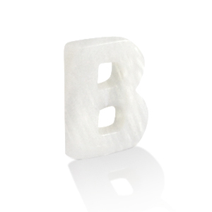 Anh&auml;nger Muschel S&uuml;&szlig;wasserperlmutt Buchstaben B White (Naturliche Farbe Muschel)