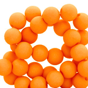 6 mm Perlen aus Acryl matt Orange peel