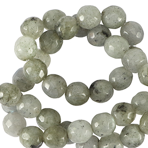 Perlen Naturstein Labradorit 6mm Facett geschliffen Cliffside grey