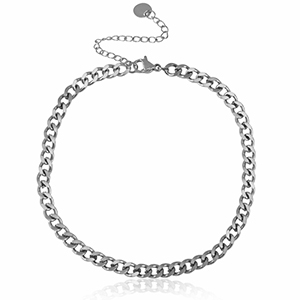 Stainless Steel - Rostfrei Stahl Fussketten Kettenglieder Silber