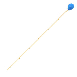 Zubeh&ouml;r Metall DQ Nietstifte 52mm Gold-petrol blue (Nickelfrei)