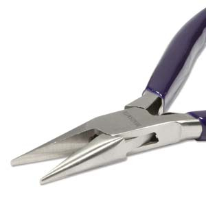 Beadsmith Flachzange mit Feder Silber