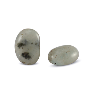 Perlen Naturstein Quarz Oval Smokey grey