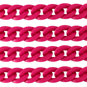 Acryl-Glieder 22mm matt Magenta pink