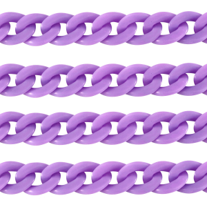 Acryl-Glieder 22mm matt Petal purple