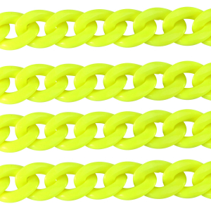 Acryl-Glieder 22mm shiny Neon yellow