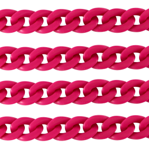 Acryl-Glieder 18mm matt Magenta pink