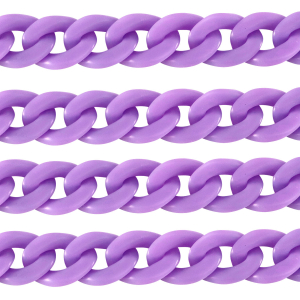 Acryl-Glieder 18mm matt Petal purple