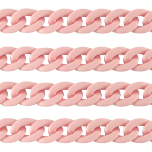 Acryl-Glieder 18mm matt Light pink