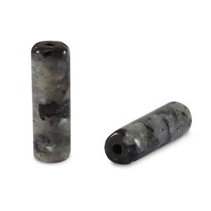 Perlen Naturstein Labradorit Tubes Dark antracite