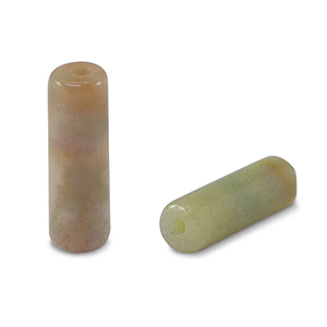 Perlen Naturstein Achat Tubes Green-pink