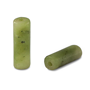 Perlen Naturstein Marmor Tubes Olive green