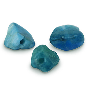 Perlen Naturstein Fluorapatit Petrol blue