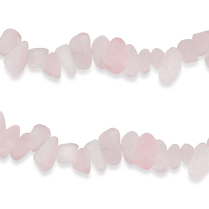 Perle Chips Steine Rosenquarz Misty rose