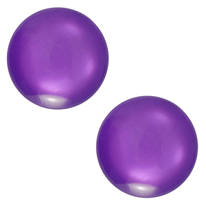 12 mm classic Polaris Elements Cabochon Lucido Grape purple