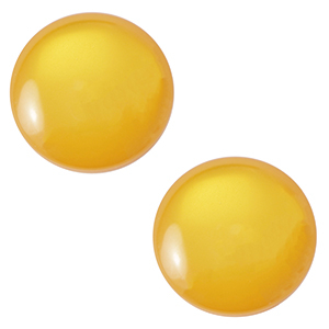 12 mm classic Polaris Elements Cabochon Lucido Ochre yellow