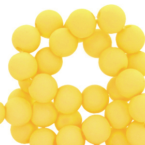 8 mm Perlen aus Acryl Blazing yellow