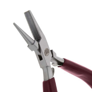 Beadsmith rund und konkave Nasenzange Rot-silber