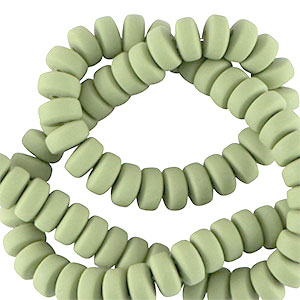 Rondell Perlen Polymer 7mm Green ash
