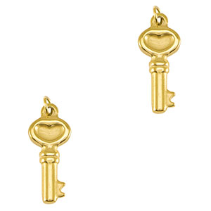 Anh&auml;nger aus Stainless Steel - Rostfreiem Stahl Key Gold