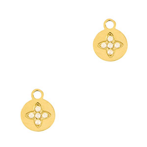 Anh&auml;nger aus Stainless Steel - Rostfreiem Stahl Flower Gold