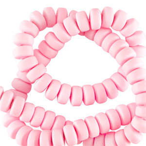 Rondell Perlen Polymer 7mm Baby pink