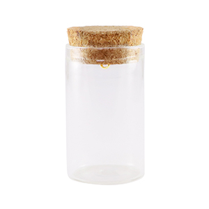 Kork Wunsch Flaschen 5x3cm Transparent