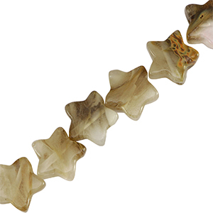 Perlen Naturstein Star Beige