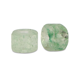 Disc Natursteinperlen Quarzit 4x2mm Cactus green