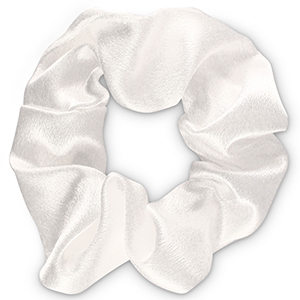 Haargummi Seidig Off white