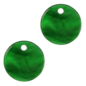 Anh&auml;nger aus Resin 12mm Emerald green