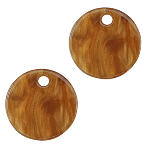Anh&auml;nger aus Resin 12mm Harvest orange-brown