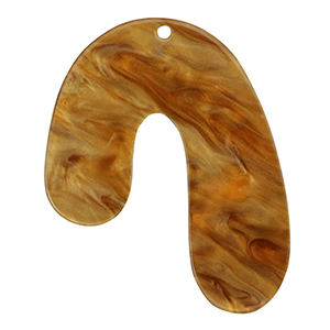 Anh&auml;nger aus Resin im Organicdesign Harvest orange-brown