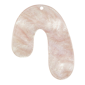 Anh&auml;nger aus Resin im Organicdesign Glitzer Hortensia pink