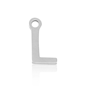Anh&auml;nger aus Stainless Steel - Rostfreiem Stahl Initial L Silver