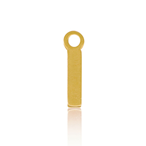 Anh&auml;nger aus Stainless Steel - Rostfreiem Stahl Initial I Gold