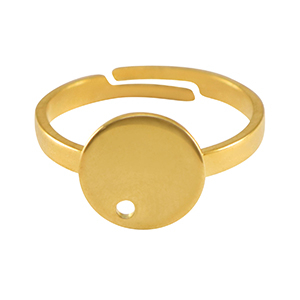 Zubeh&ouml;r aus Stainless Steel - Rostfreiem Stahl Ringe Gold