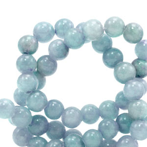 6mm Perlen Naturstein Transparent ice blue