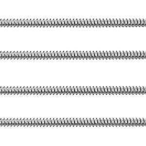 Zubeh&ouml;r aus Stainless Steel - Rostfreiem Stahl Gliederkette Schlangen 2.5mm Silber