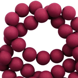 4 mm Perlen aus Acryl Magenta purple
