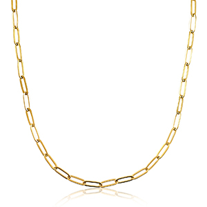 Stainless Steel - Rostfrei Stahl Gliederkette Gold