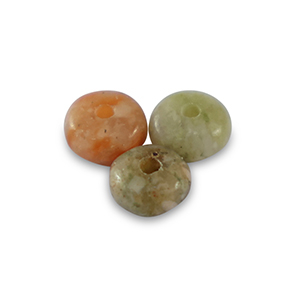 Rondell Natursteinperlen Jaspis 4mm Multicolour brown