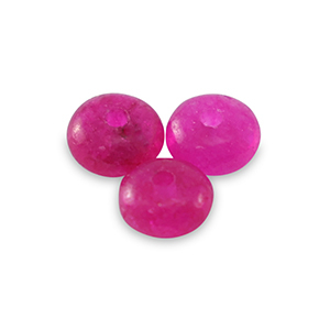 Rondell Natursteinperlen Marmor und Calcit 4mm Magenta pink