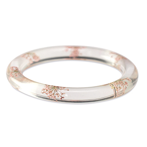 Armband mit getrockneter Blume Light pink