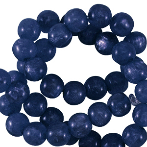 Polaris Perle 4mm rund Mosso Royal blue