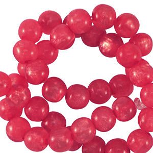 Polaris Perle 4mm rund Mosso Pink blast