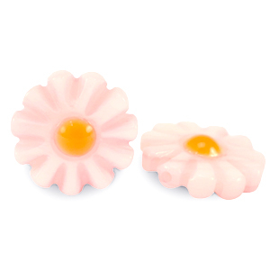 Perle Muschel S&uuml;&szlig;wasserperlmutts Blume Light pink-orange